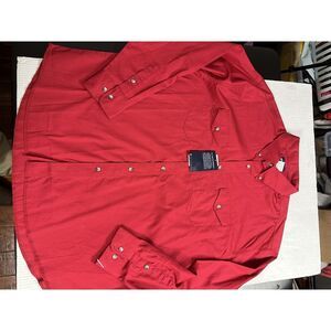 Wrangler ~ Men's ~ Red Western Basic Shirt 2xl‎